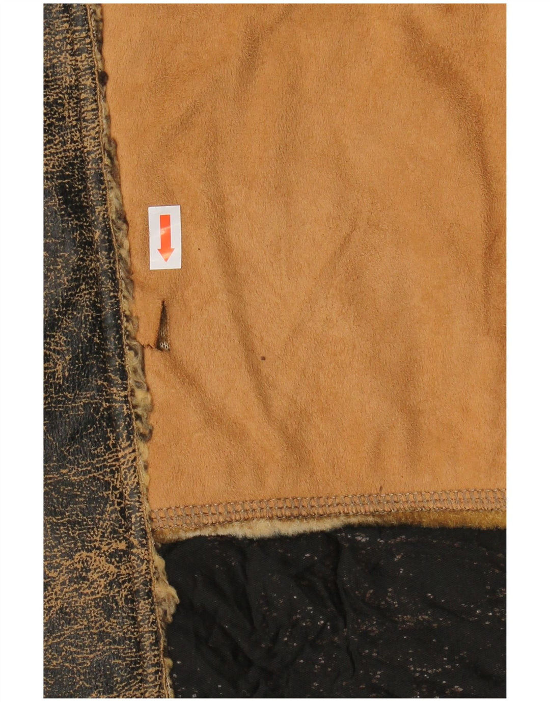 Jachetă Sherpa pentru bărbați ENERGIE UK 40 mare, maro, mozaic, bumbac