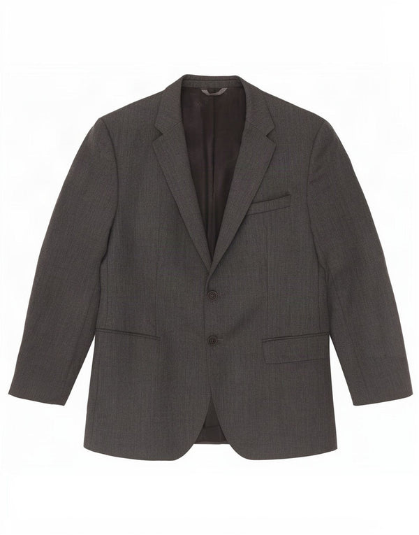 Blazer pentru bărbați Hugo Boss cu 2 nasturi EU 52 XL Lână virgină gri