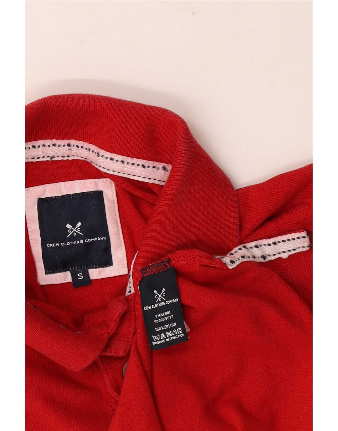 Crew Clothing Tricou polo pentru bărbați Bumbac roșu mic