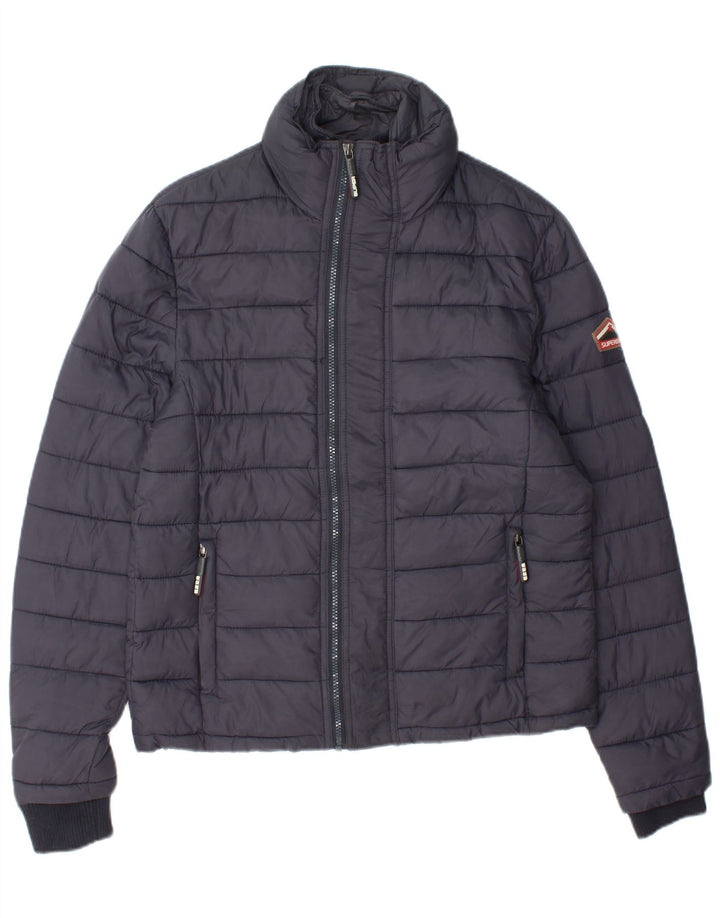 Jachetă căptușită pentru bărbați SUPERDRY UK 38 Medium Navy Blue Marine