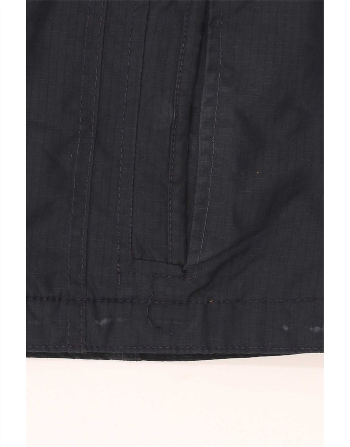 Jachetă Windbreaker pentru femei Hollister, cu glugă, UK 10, poliester, albastru marin mic