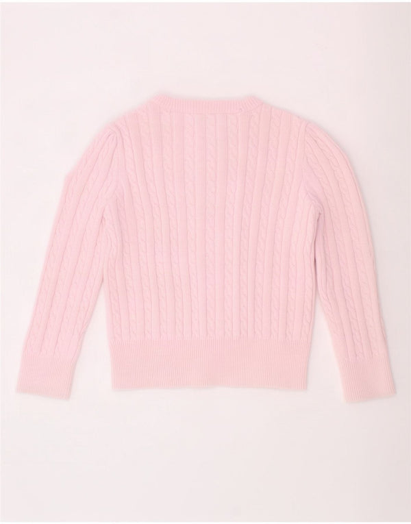 Pulover cardigan pentru fete Polo Ralph Lauren 2-3 ani bumbac roz