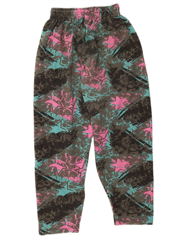 Pantaloni de trening vintage pentru femei UK 16 mari, multicolori, retro