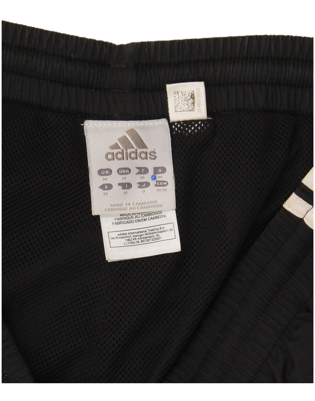 Bermude sport pentru bărbați ADIDAS, poliester mediu negru