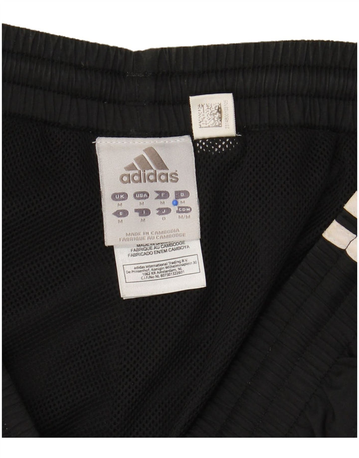 Bermude sport pentru bărbați ADIDAS, poliester mediu negru