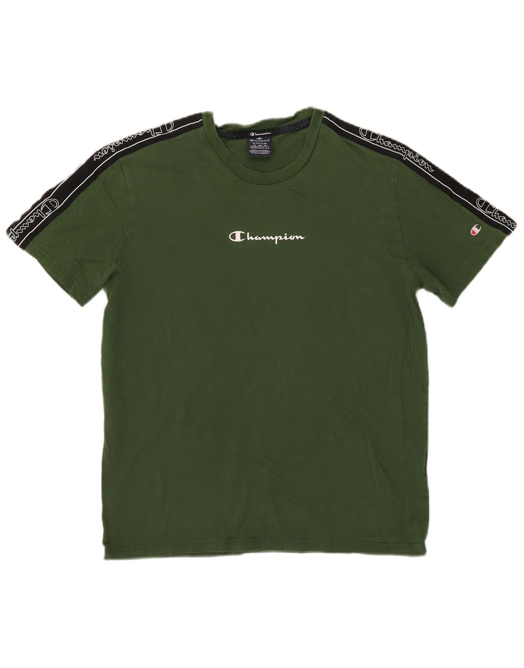 Tricou grafic pentru bărbați Champion Top Medium Green Colorblock