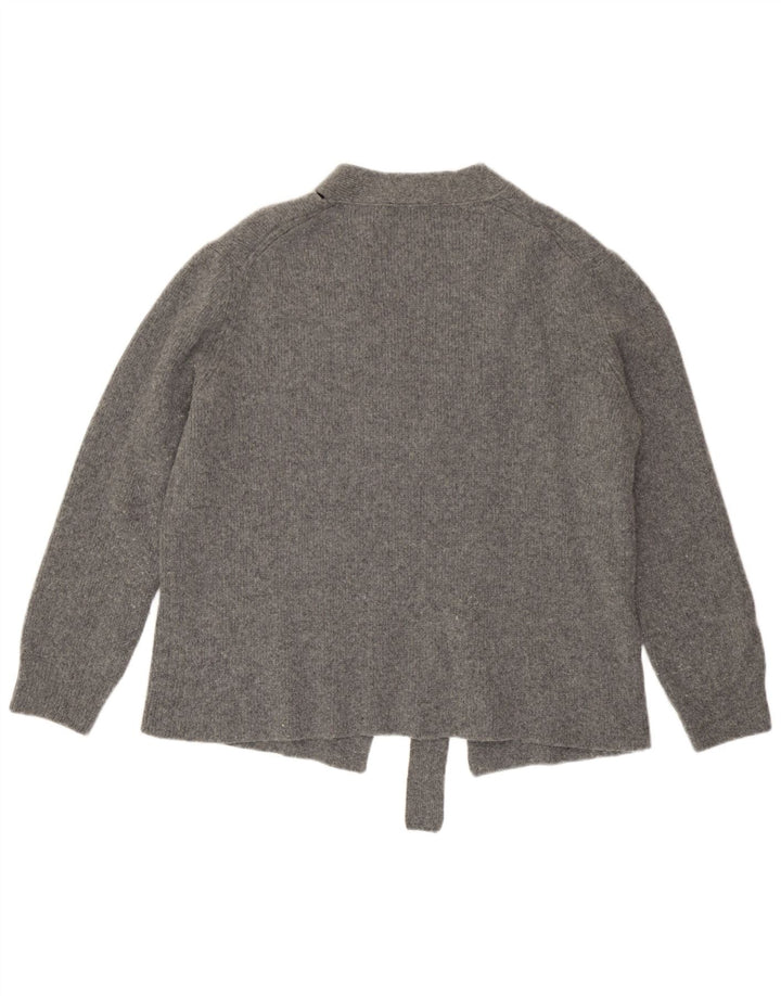 Pulover cardigan supradimensionat pentru femei Zara UK 10 Lână gri mică