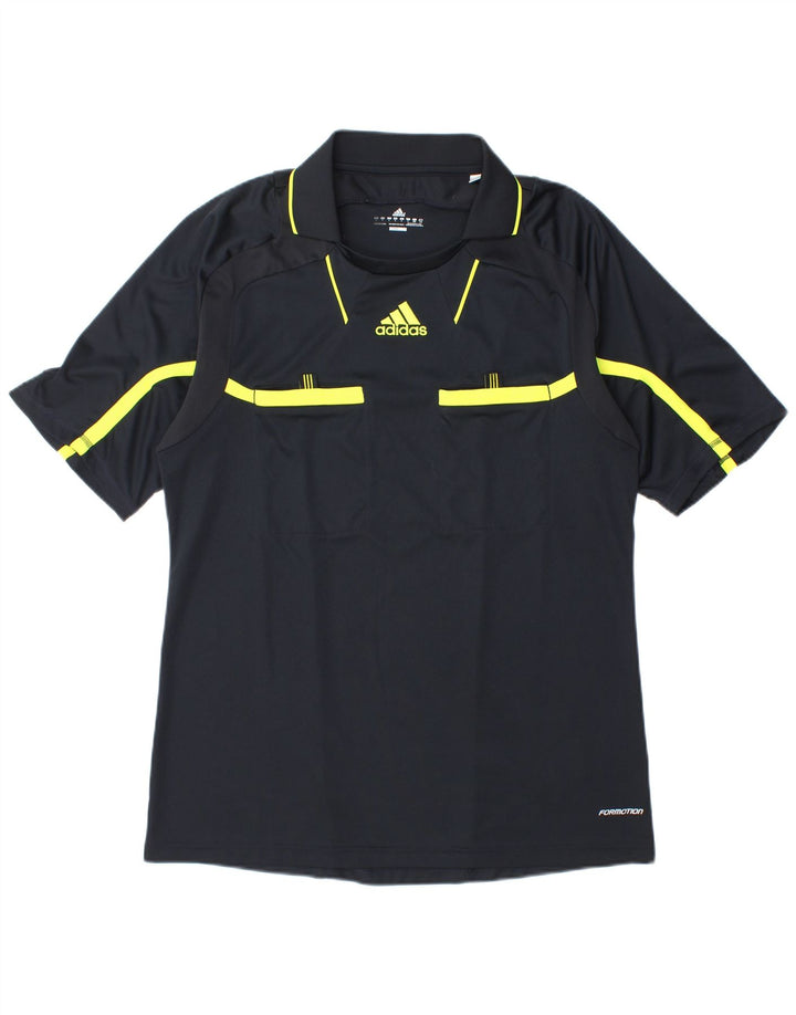 Tricou polo ADIDAS Climacool pentru bărbați, mare, negru, din poliester
