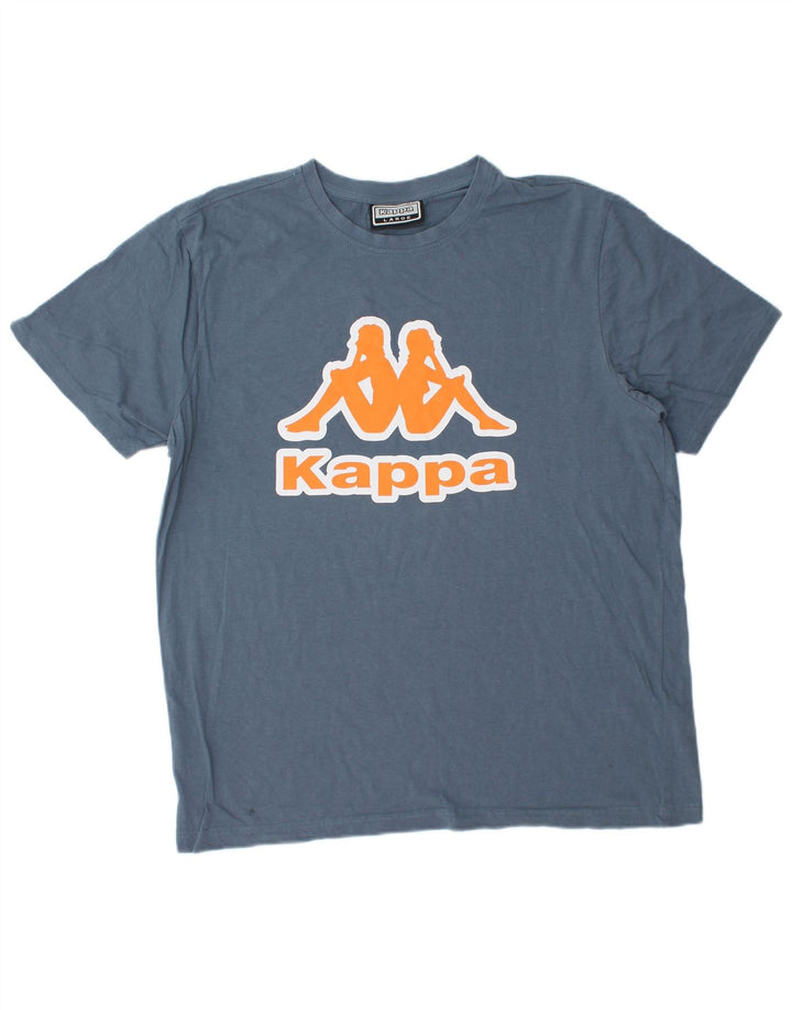 Tricou grafic pentru bărbați Kappa Top mare, albastru, bumbac