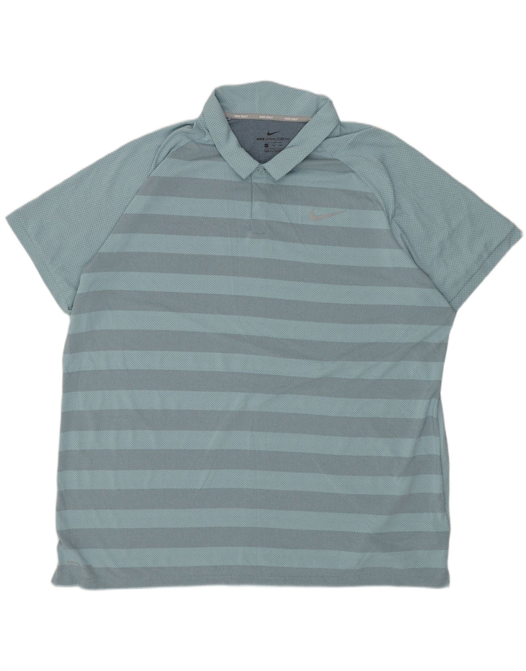 Tricou polo pentru bărbați NIKE 2XL poliester cu dungi albastre