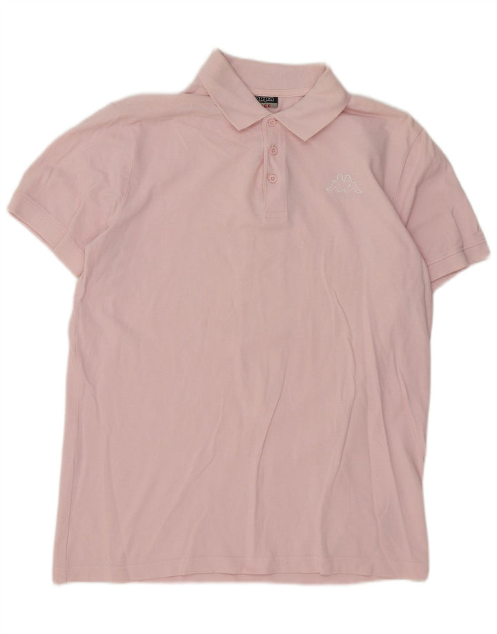 KAPPA Mens Polo Shirt Large Pink Cotton