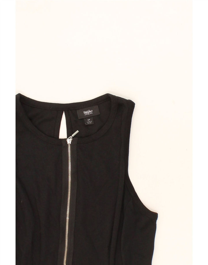 MOSSIMO Womens Sleeveless A-Line Dress UK 10 Small Black Polyester Vintage Mossimo and Second-Hand Mossimo from Messina Hembry 