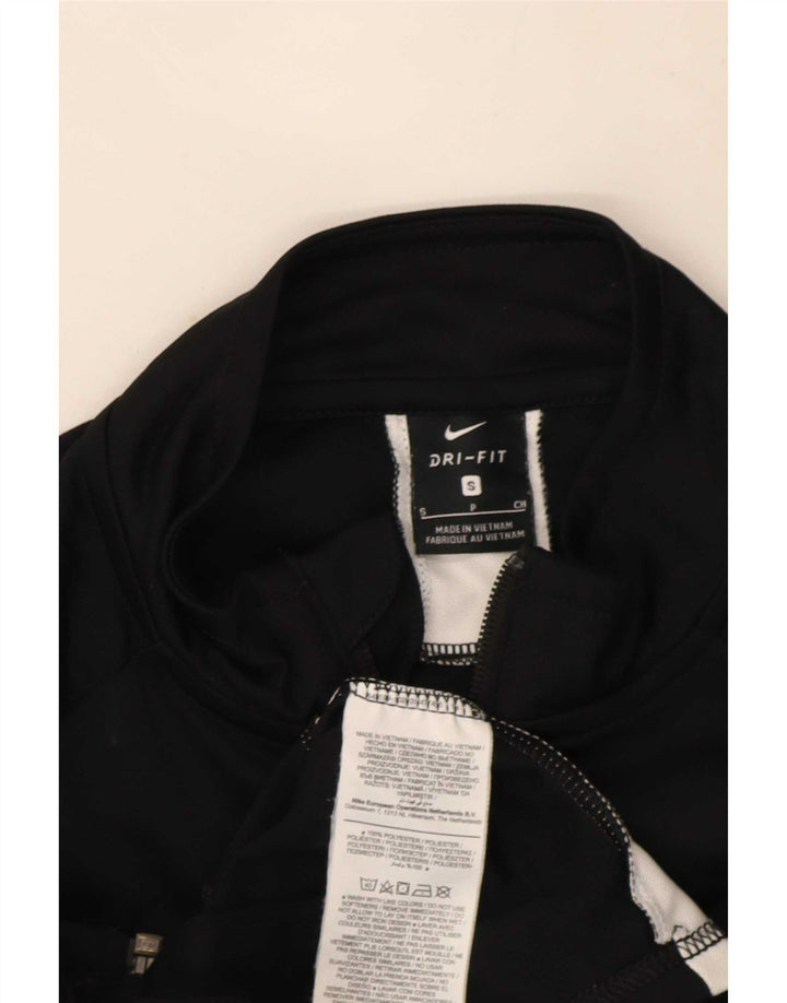 Jachetă de top pentru trening Nike Dri Fit pentru bărbați, mică, neagră, din poliester