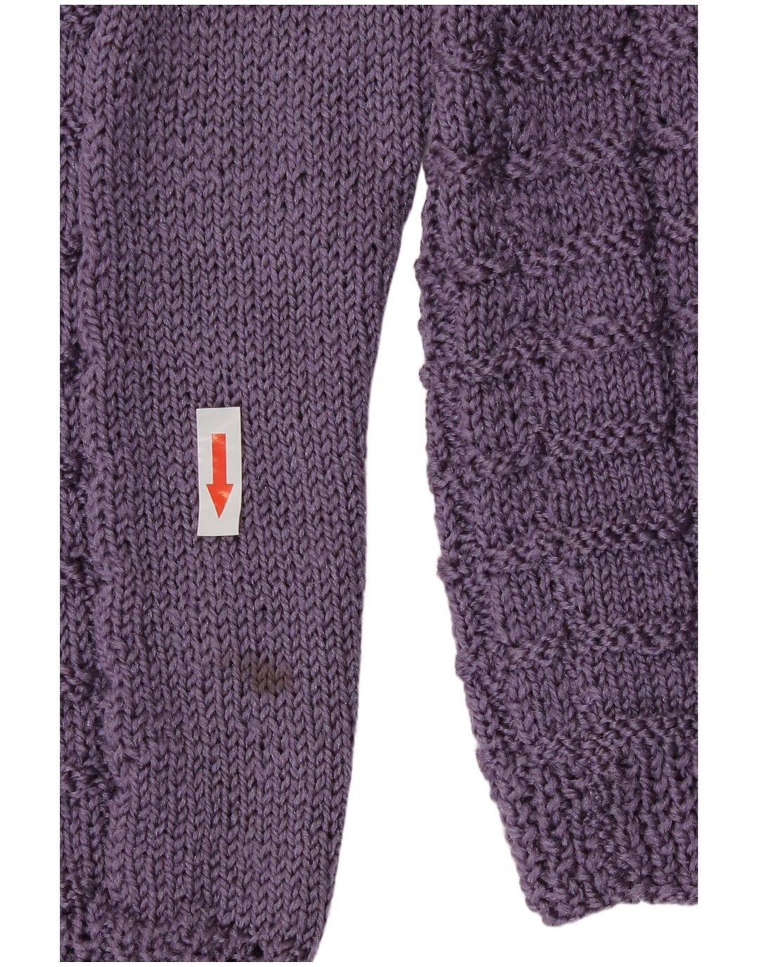 Pulover Cardigan Vintage pentru Damă UK 14 Violet Mediu