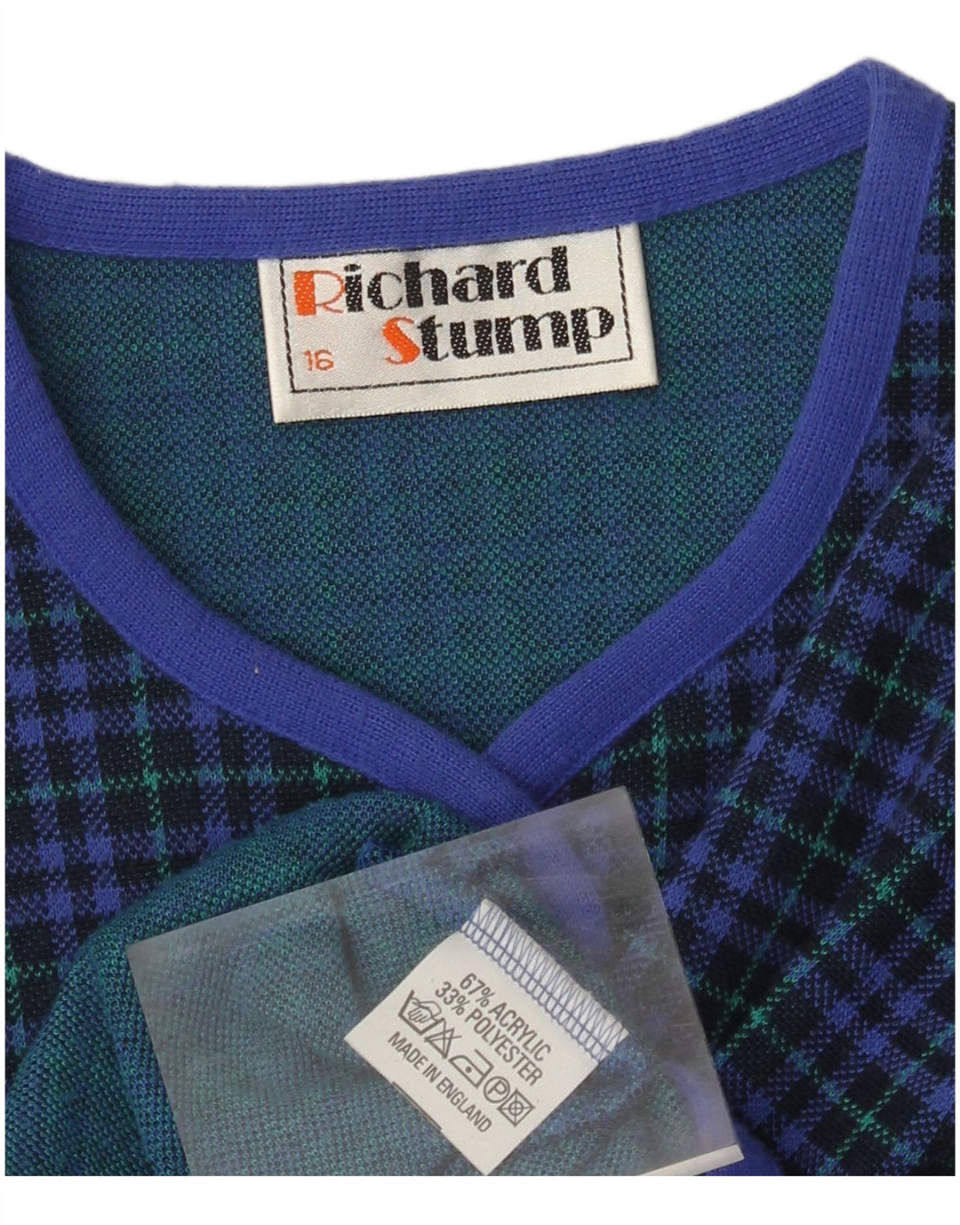 RICHARD STUMP Sacou blazer pentru femei cu 5 nasturi UK 16, mare, albastru