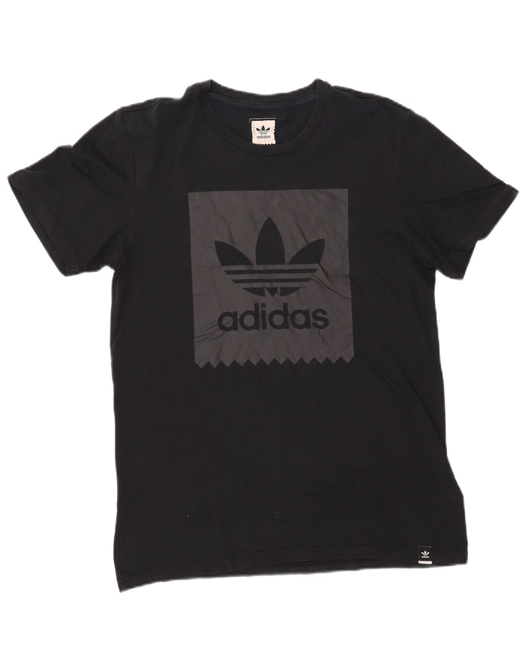 Tricou grafic pentru bărbați Adidas Top mediu din bumbac bleumarin