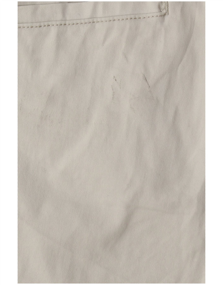 Pantaloni Drepți Cargo Zara Bărbați EU 40 Mediu L31 L28 Bumbac Alb