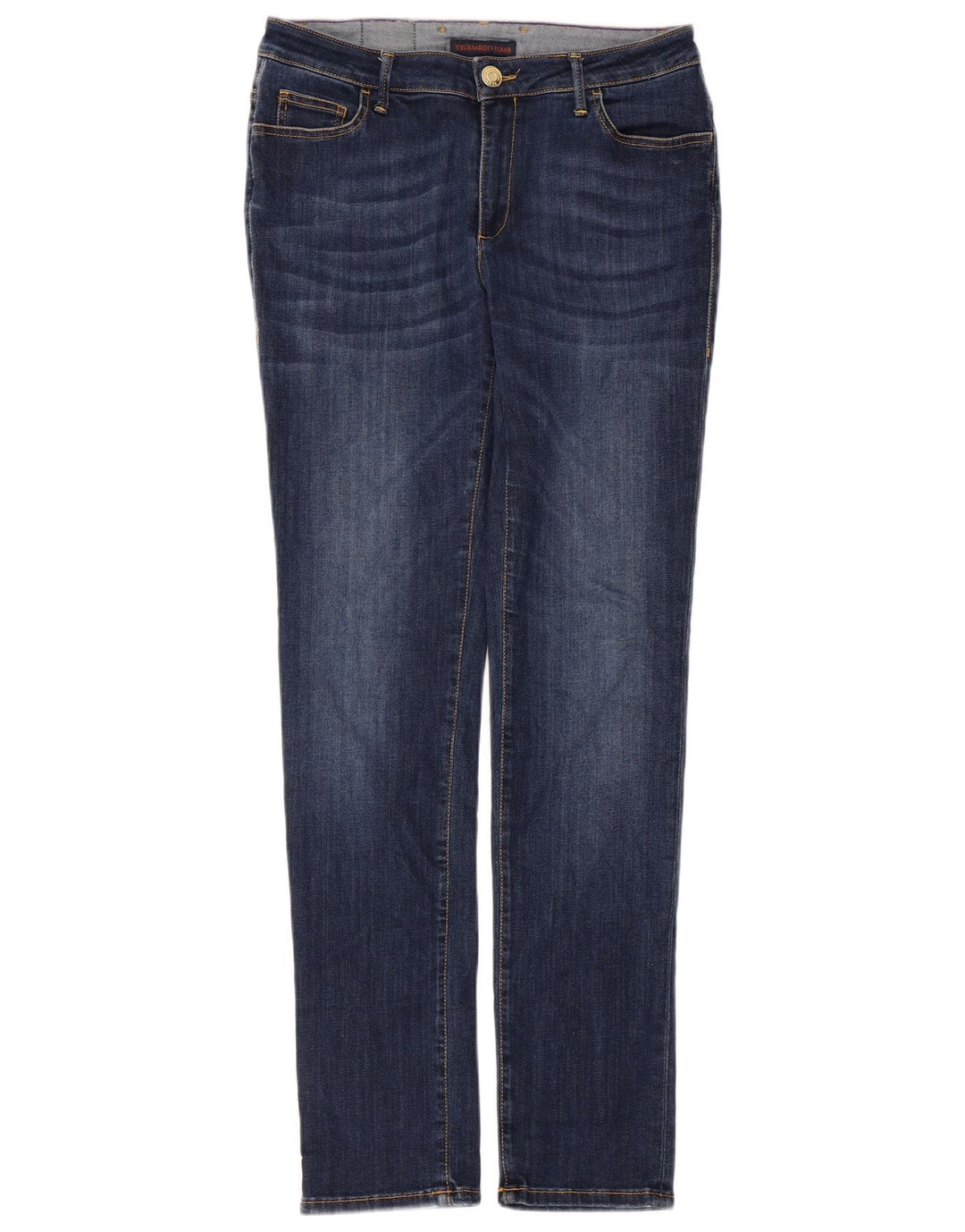 Trussardi Blugi subțiri pentru femei IT 43 Medium W29 L30 Albastru