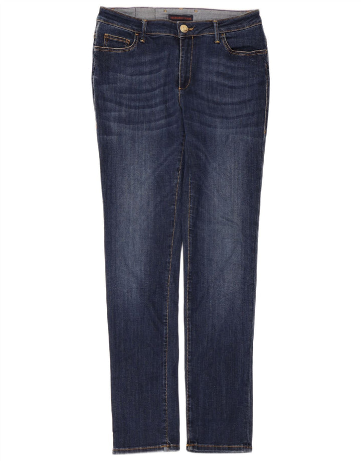 Trussardi Blugi subțiri pentru femei IT 43 Medium W29 L30 Albastru