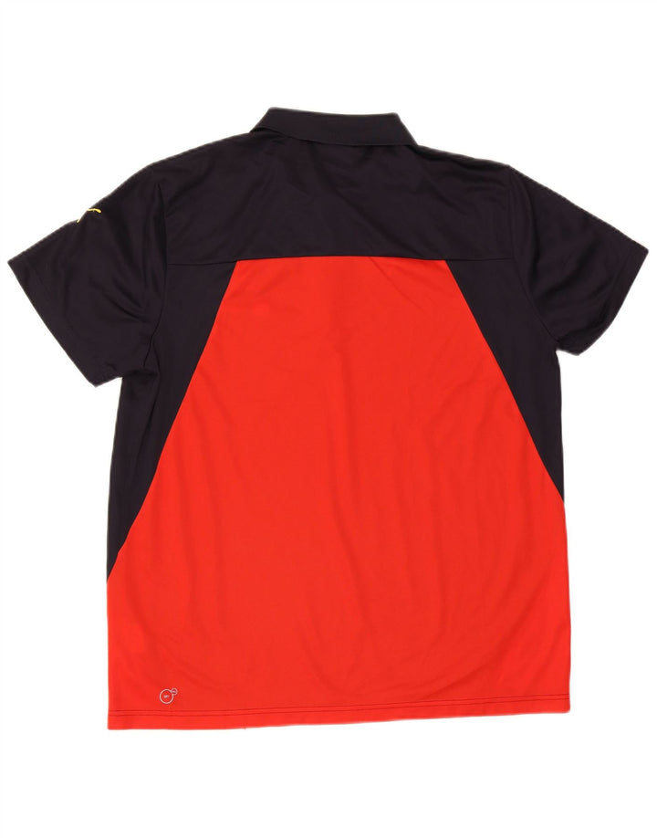 Cămașă polo pentru bărbați Puma XL, albastru bleumarin, poliester color bloc