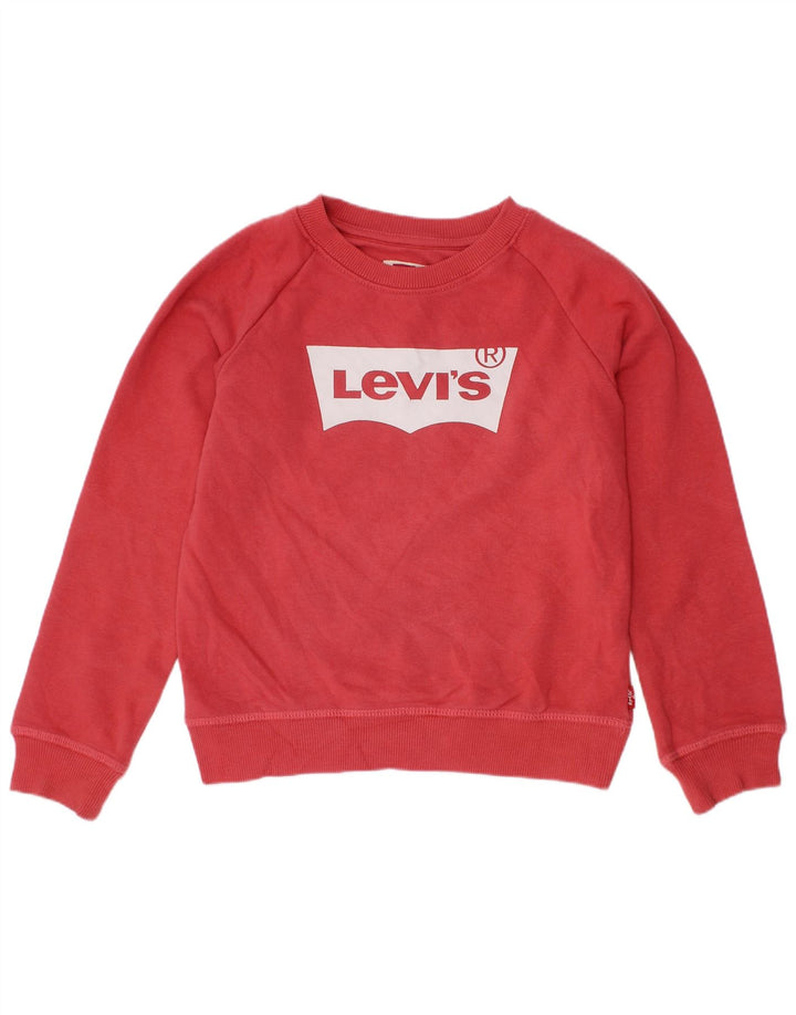 Pulover cu grafic pentru fete LEVI'S 5-6 ani roz