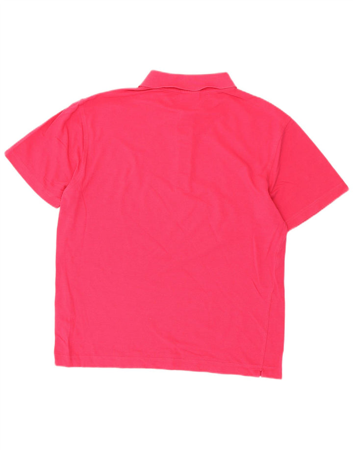 Tricou polo Lacoste pentru bărbați, mărimea 4, bumbac roz mediu