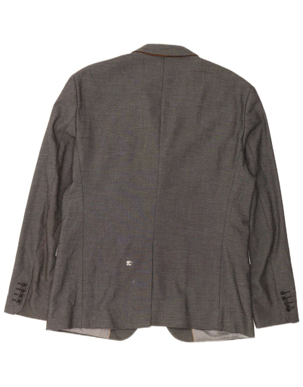 Blazer pentru bărbați Zara cu 2 nasturi Mărimea 54 XL Poliester gri