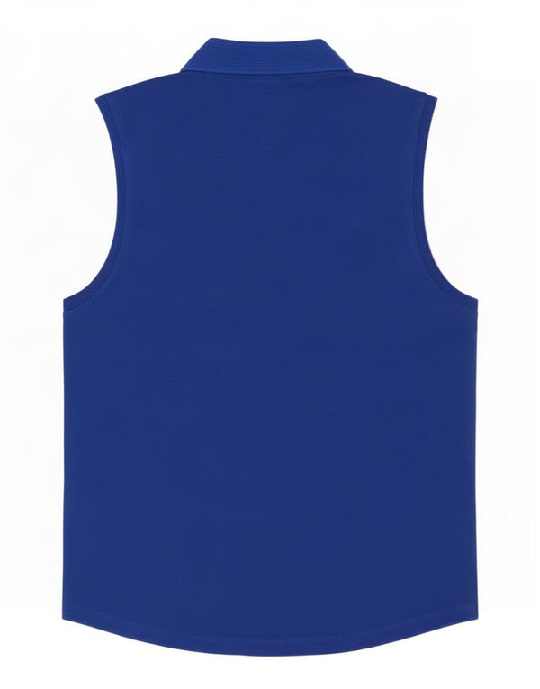 Cămașă polo fără mâneci pentru femei Tommy Hilfiger Slim Fit UK 16 Large Blue