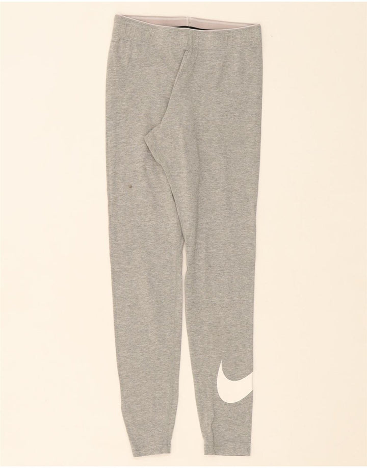 NIKE Womens Graphic Leggings UK 8 Small Grey Cotton Vintage Nike and Second-Hand Nike from Messina Hembry 