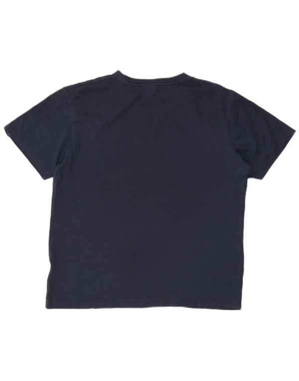 Tricou grafic pentru bărbați ELLESSE Top XL Bumbac bleumarin