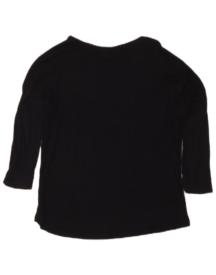 Massimo Dutti Top pentru femei cu mâneci 3/4 UK 12 Medium Negru