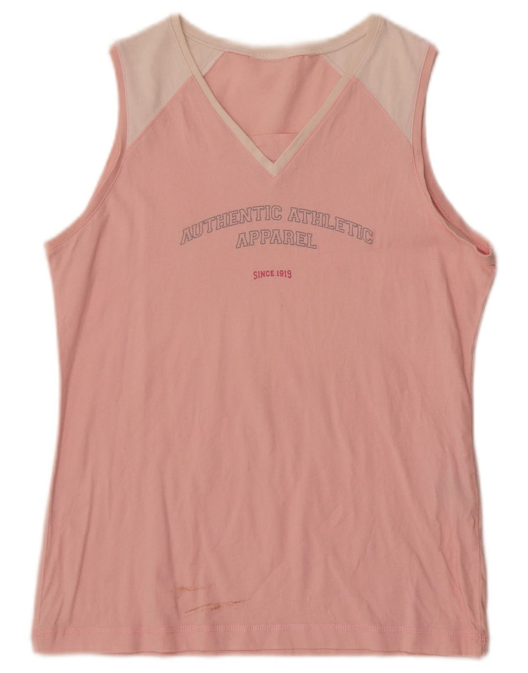 Top cu vestă grafică Champion pentru femei UK 12, bumbac color bloc de culoare roz mediu