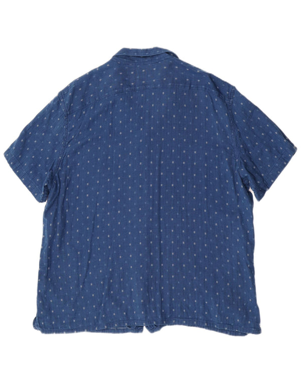 Cămașă cu mânecă scurtă pentru bărbați Levi's, XL, bumbac cu pete albastre