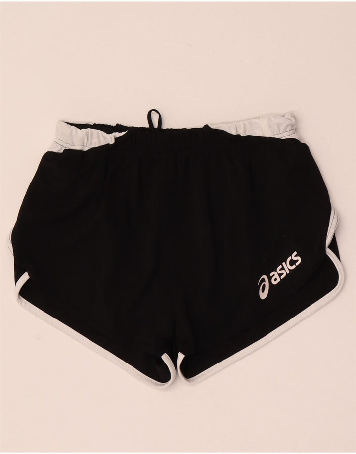 Pantaloni scurti sport Asics pentru femei UK 8 Small Black Colorblock
