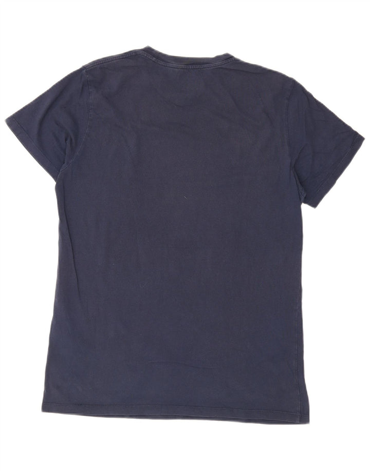 Tricou grafic pentru bărbați Levi's Top mediu din bumbac bleumarin