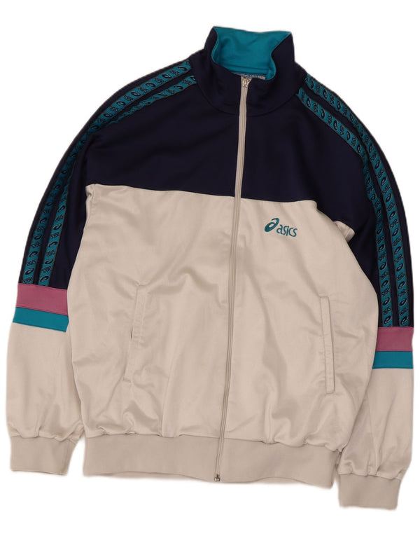 Jachetă de top pentru trening grafic Asics pentru bărbați, IT 54 XL, albastru bleumarin, color block