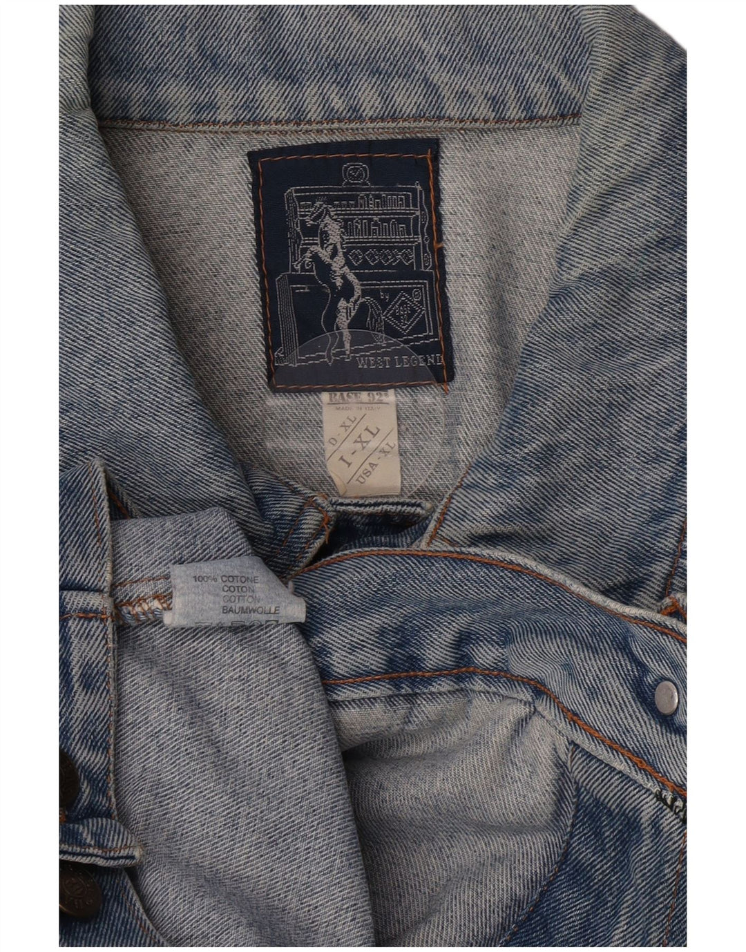 Jachetă de blugi pentru bărbați Base 92 UK 42 XL Bumbac albastru