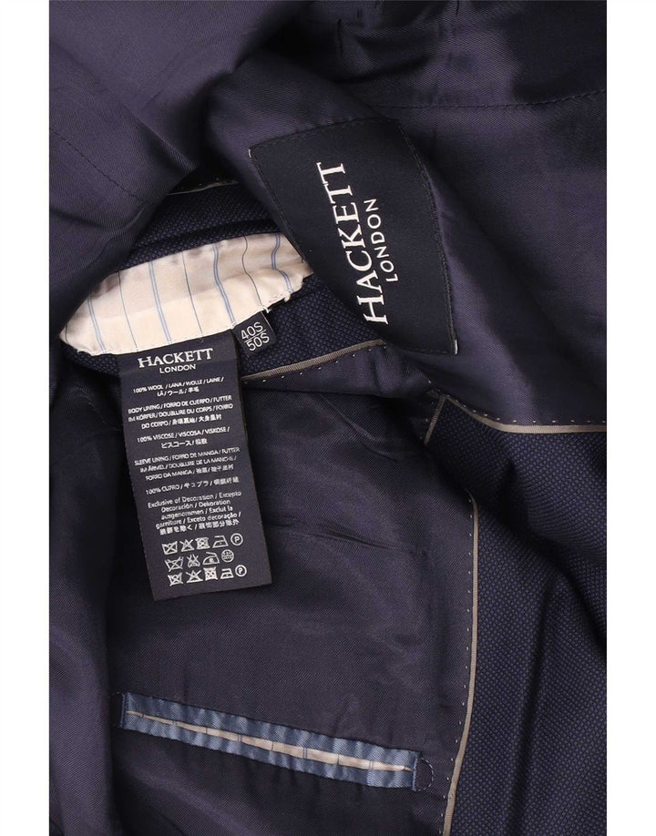 Blazer pentru bărbați Hackett, cu 2 nasturi, UK 40 mare, lână bleumarin