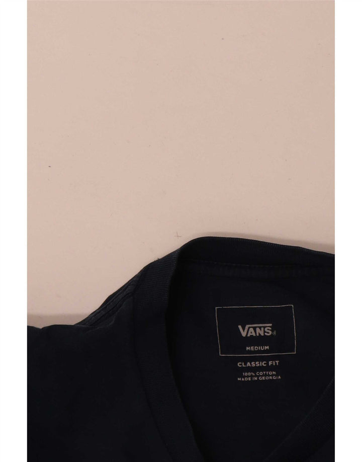 Tricou Vans Classic Fit pentru bărbați Top mediu din bumbac bleumarin
