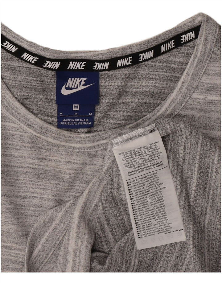 Vestă pentru bărbați Nike, bumbac cu dungi, gri mediu