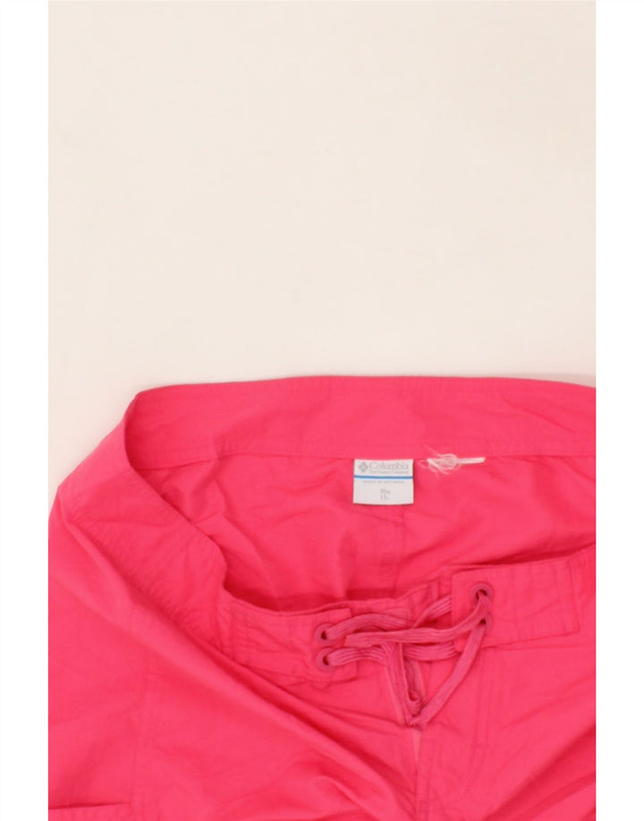 COLUMBIA Womens Swimming Shorts US 10 Large  Pink Vintage Columbia and Second-Hand Columbia from Messina Hembry 