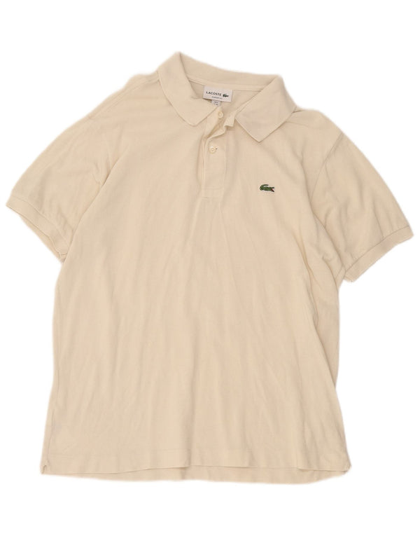 Tricou polo Lacoste Classic Fit pentru bărbați, mărimea 6 XL, bumbac alb