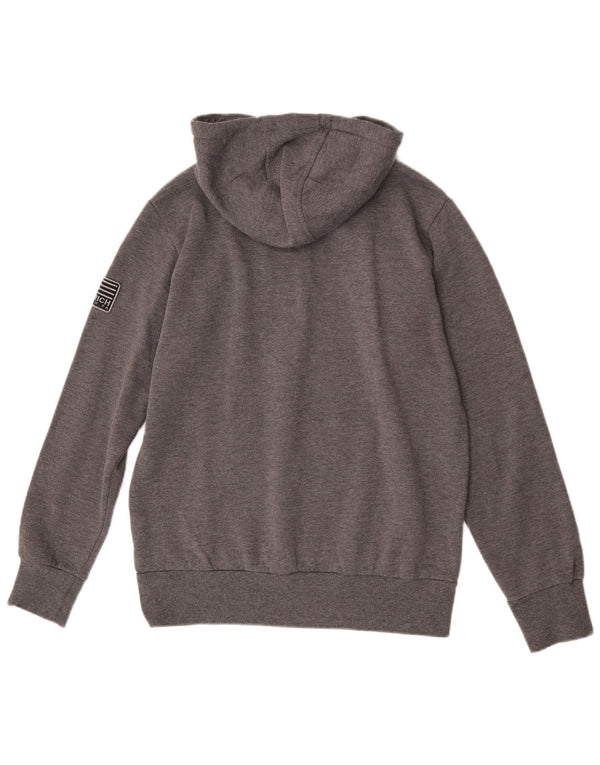 Pulover Woolrich Penn-Rich Graphic pentru femei, bumbac mare, gri
