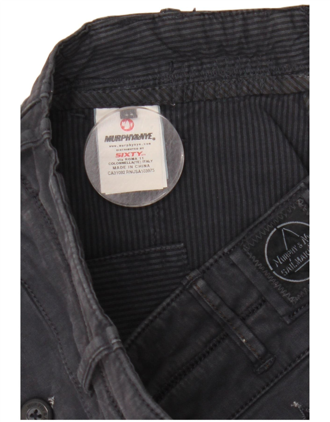 Murphy & Nye Pantaloni cargo dritti pentru bărbați Sailmakers W34 L32 bleumarin