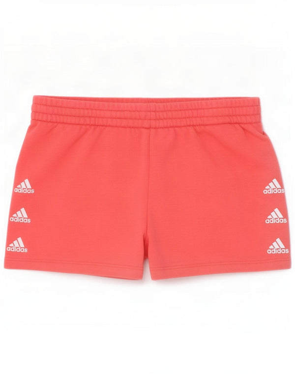 Pantaloni scurți sport pentru fete Aeroready Graphic Adidas 12-13 ani, bumbac roz