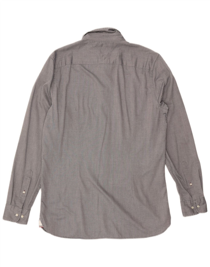 Cămașă Slim Fit TOMMY HILFIGER pentru bărbați, bumbac gri mare
