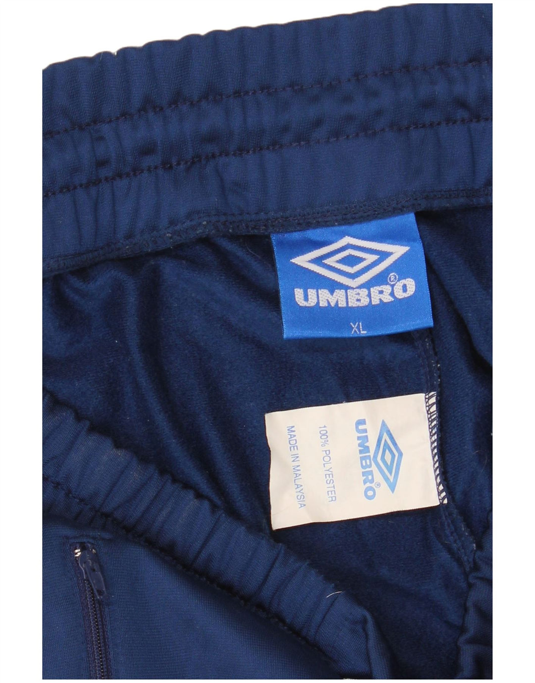UMBRO Pantaloni de trening grafic pentru bărbați XL, poliester color-bloc, albastru bleumarin