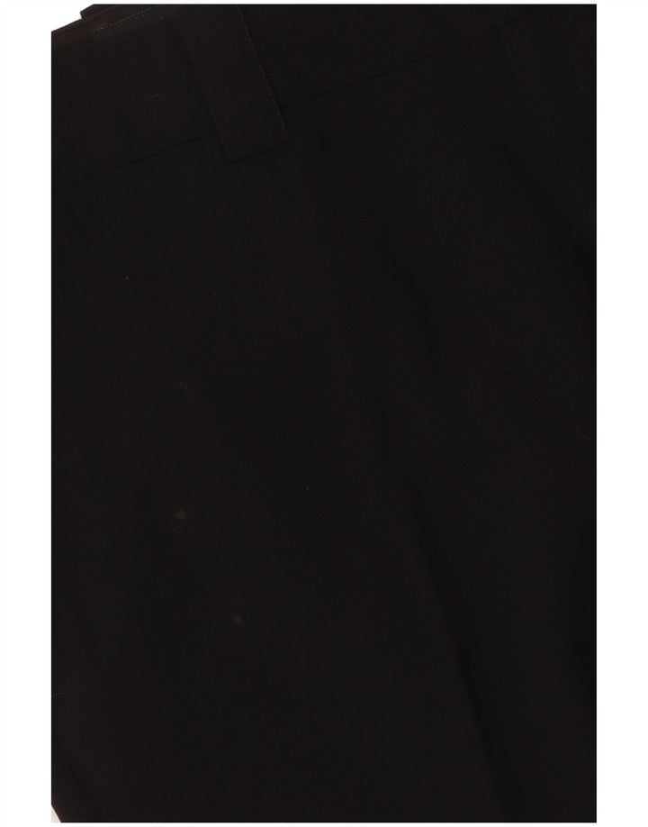 Pantaloni drepti pentru femei Gucci IT 42 Medium W30 L31 Lână neagră