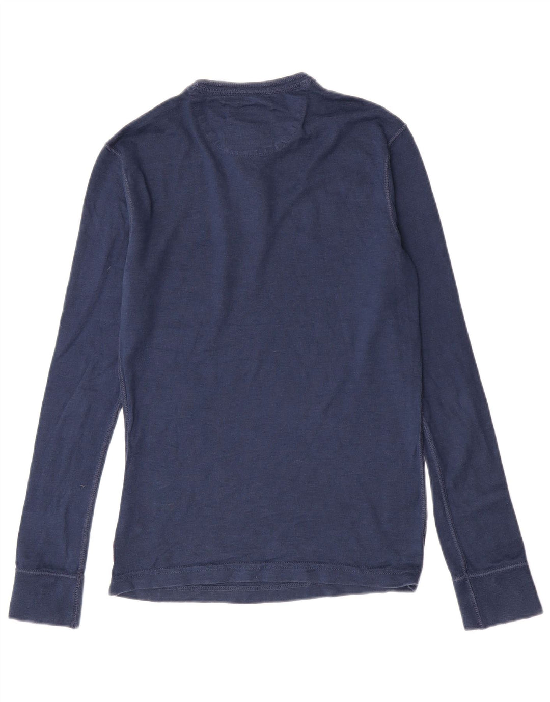 Top pentru bărbați Superdry cu mânecă lungă, mic, bleumarin, bumbac