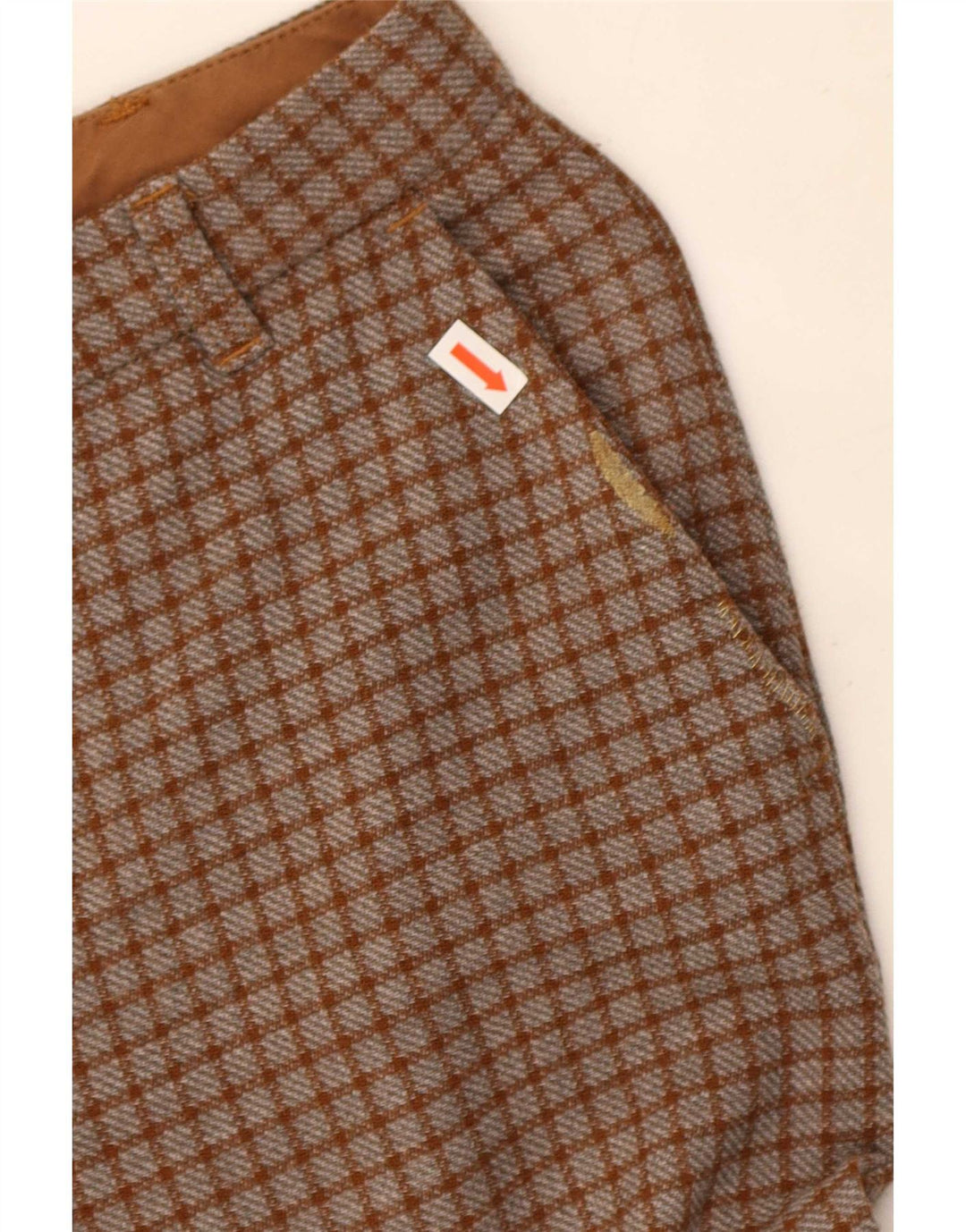 Pantaloni chino slim pentru femei Pinko L26 L26 poliester cu carouri maro